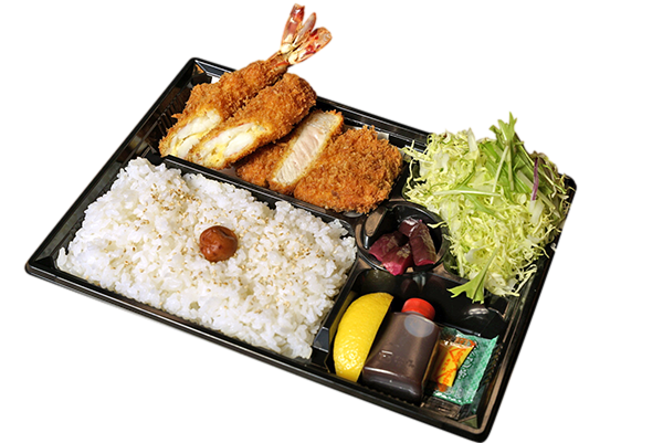 美明豚ロース海老フライ弁当